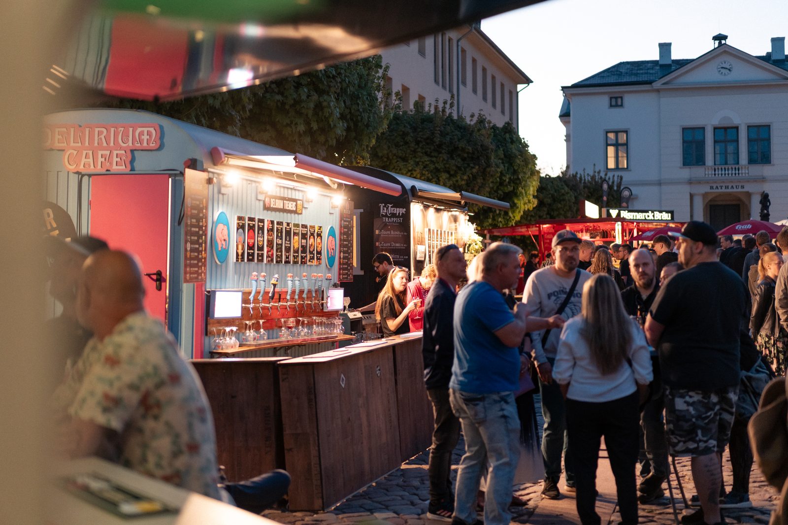 Delirium Cafe Stand mit belgischen Bieren